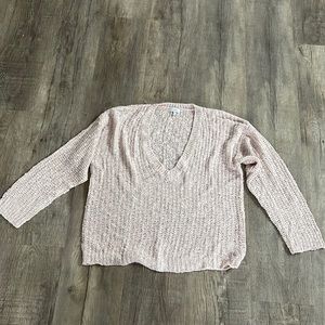 Mauve v neck sweater